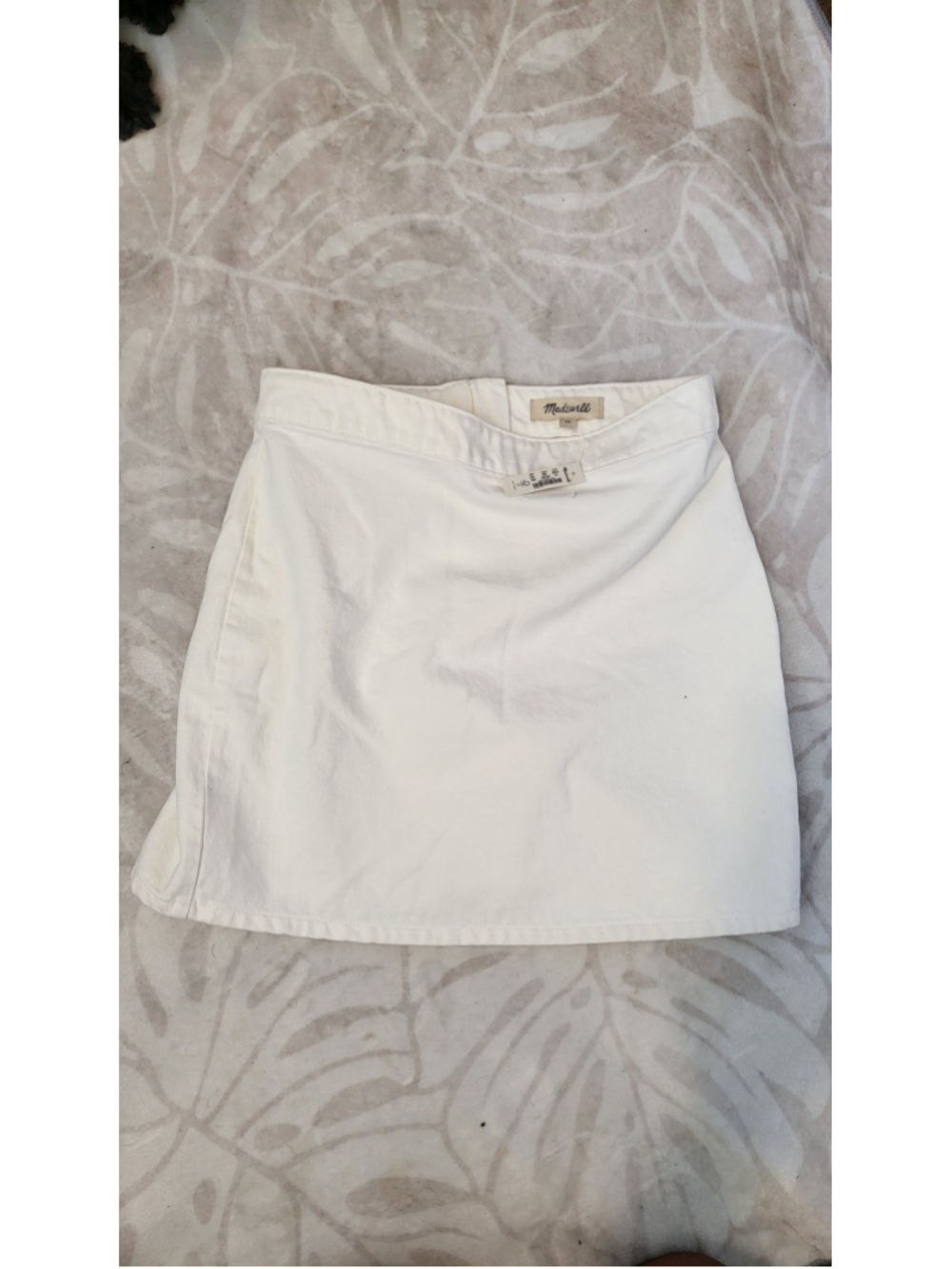 Madewell White Denim Mini Skirt Size 26